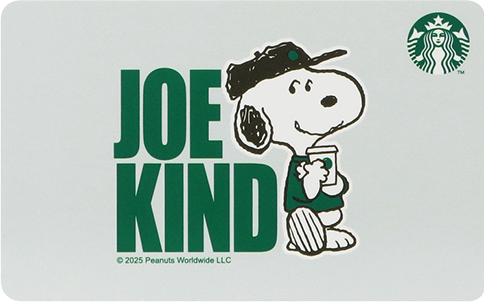 スターバックス カード PEANUTS JOE KIND SNOOPY