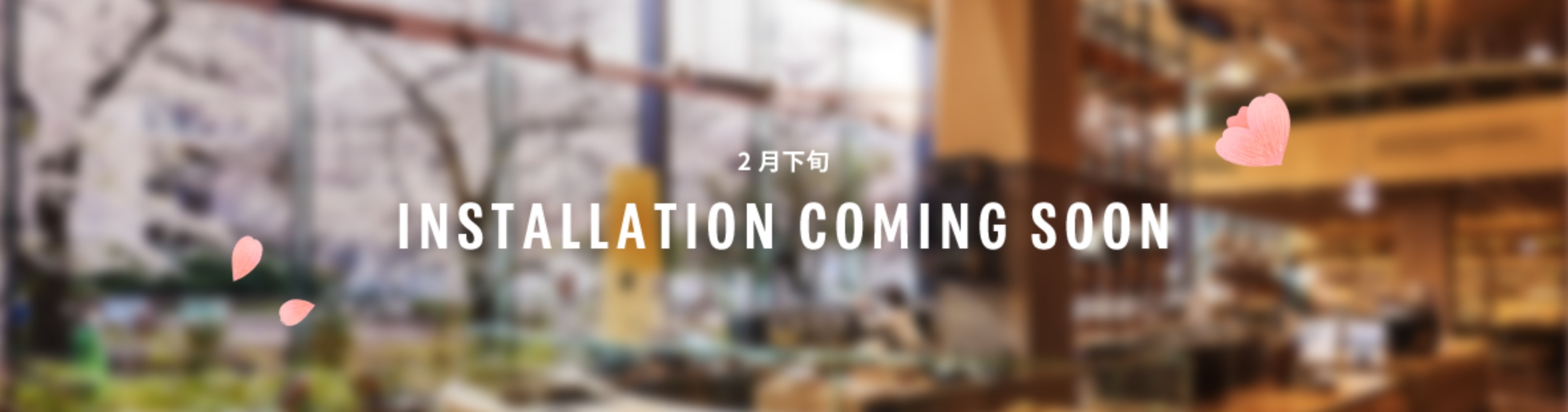 2月下旬 INSTALLATION COMING SOON