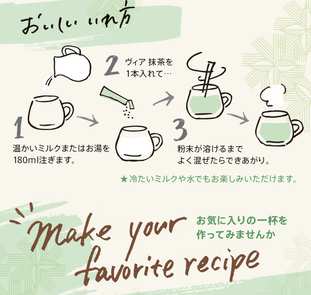 MATCHA beverage made by you スターバックス ヴィア® 抹茶